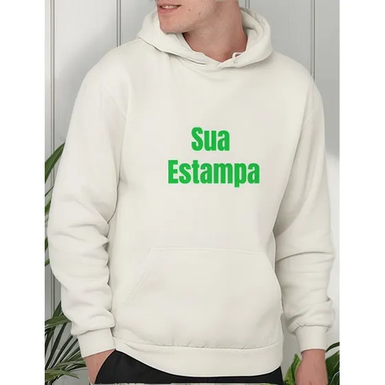  Moletom Blusa De Frio Personalizado Canguru Com Capuz 