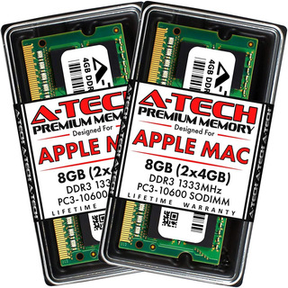 A-tech 8gb Kit (2x4gb) Ddr3 1333mhz Ram Para Apple Macboo... A-tech 8gb Kit (2x4gb) Ddr3 1333mhz Ram Para Apple Macboo...