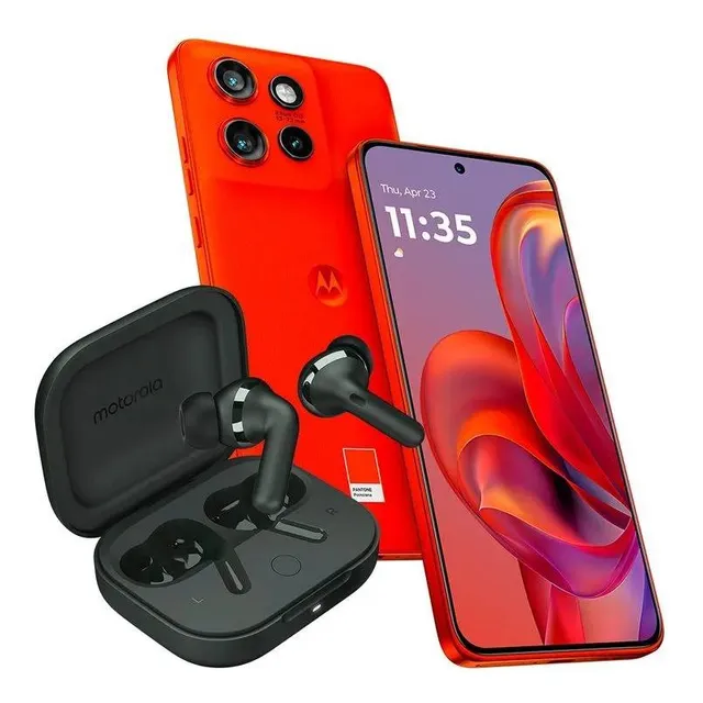 Smartphone Motorola Moto Edge 50 Neo 5g 512 Gb 12 Gb Ram Camara 50mp Moto Ai Ip68 Nfc Cuero Vegano Naranja Naranja