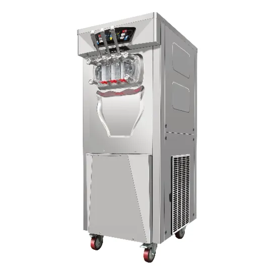 Maquina De Helados Soft 3 Sabor Alta Producción Piso Roccia