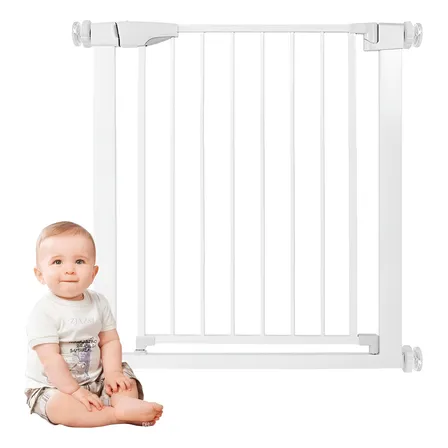 Reja De Seguridad Ajustable Para Bebes Y Mascotas Blanco