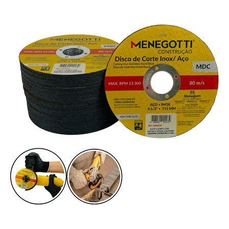10x Discos De Corte Inox/aço 4.5 X1.2mm 115mm Alta Precisão 10x Discos De Corte Inox/aço 4.5 X1.2mm 115mm Alta Precisão