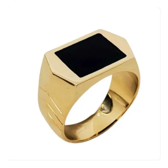 Anillo Sello Hombre Oro 18k 6 Gramos Rosa Garantia Envio Gra