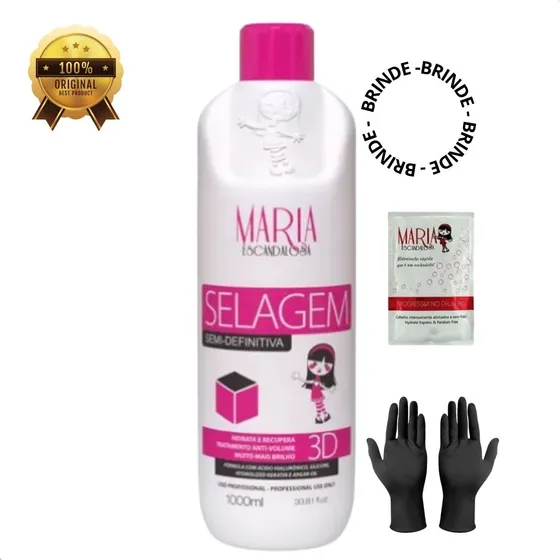 Maria Escandalosa Selagem Semi Definitiva 3d 1000ml
