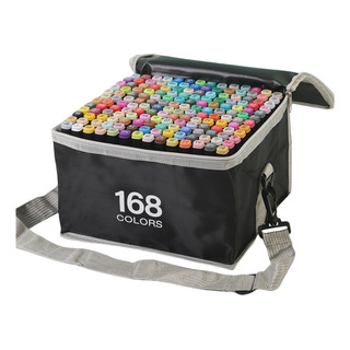 Marcadores Doble Punta Plumones Pincel 168 Colors Con Base Marcadores Doble Punta Plumones Pincel 168 Colors Con Base