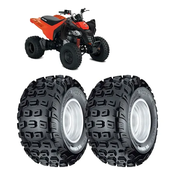 Pneus Traseiro Para Moto Kenda Quadriciclo Honda Yamaha Can-am Polaris Sem Câmara De 20x11-9 P X 2 Unidades