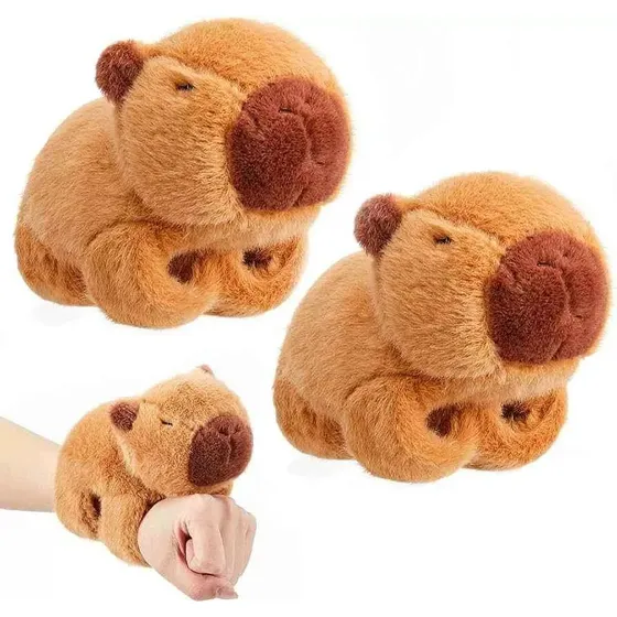 Capibara Peluche Kawaii Brazalete Pulsera Colgante Color Marrón