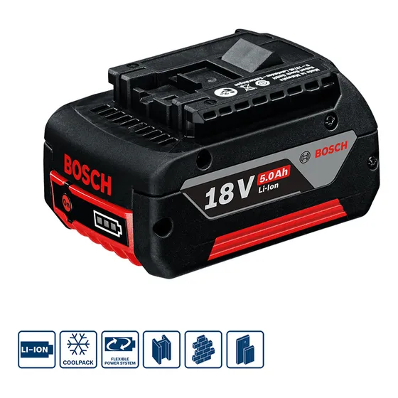 Batería De Iones De Litio 18v Bosch Gba 18v 5,0 Ah