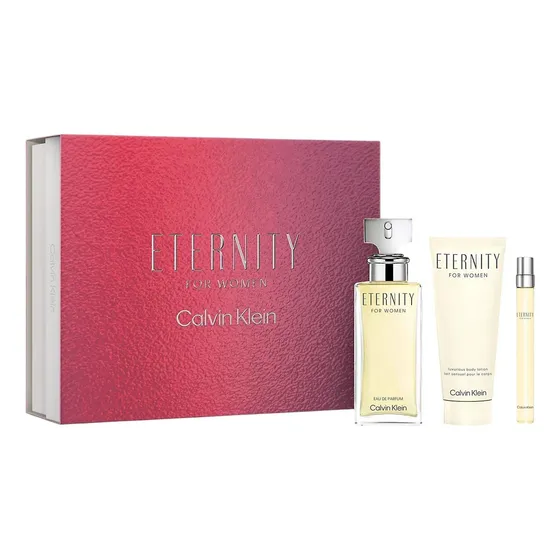Set Calvin Klein Eternity Women Edp 100 Ml + 10 Ml + Lotion