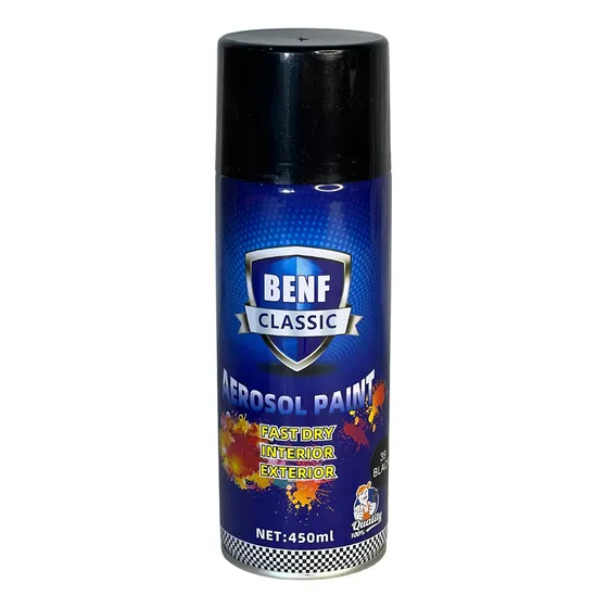 Pintura En Spray Negro Brillante Benf