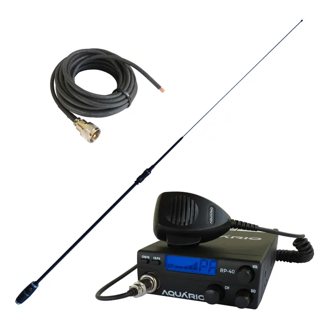 Radio Px Rp-40 + Antena Argentina Bobinada + Cabo 5,5m Rg58