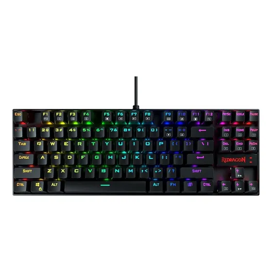 Teclado Mecanico Redragon Kumara K552 Black Rgb 75% Español