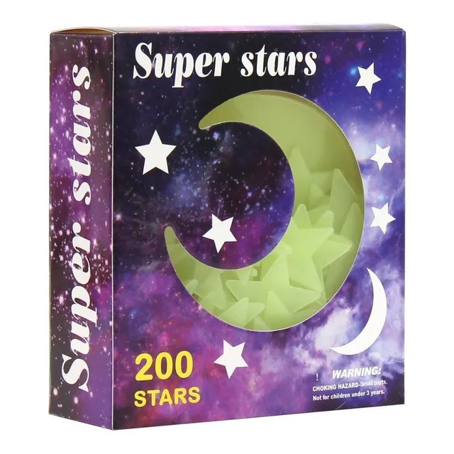 1 Luna Y 200 Estrellas Luminosas