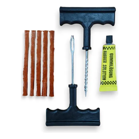 Kit Parche Repara Cubiertas Pinchaduras Moto Auto Cuatri