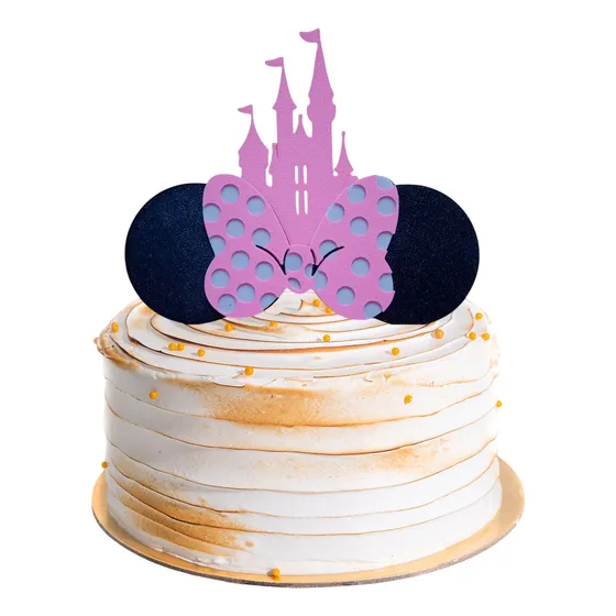 Caketopper Adorno Torta Castillo Disney Minnie