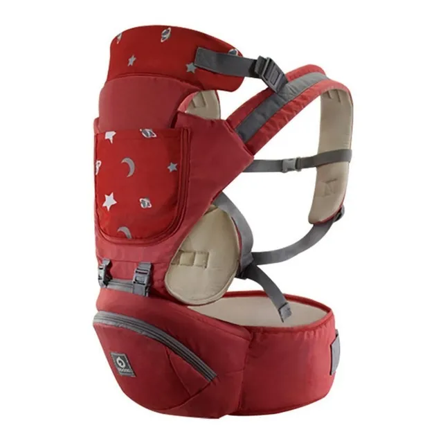 Cangurera Portabebés Ergonómica P/bebés De 3-18 Meses 20 Kg Color Rojo