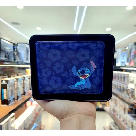 Cartera De Stitch Billetera Niño Adulto Cuero Original