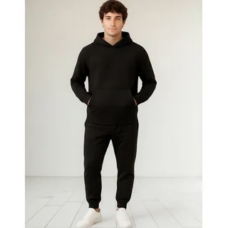 Conjunto De Frio Moletom Com Capuz Canguru Flanelado Liso Conjunto De Frio Moletom Com Capuz Canguru Flanelado Liso