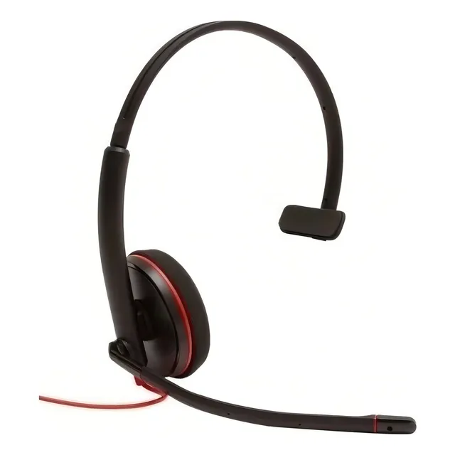 Fone de ouvido Com Microfone Poly Blackwire C3210 Usb Preto