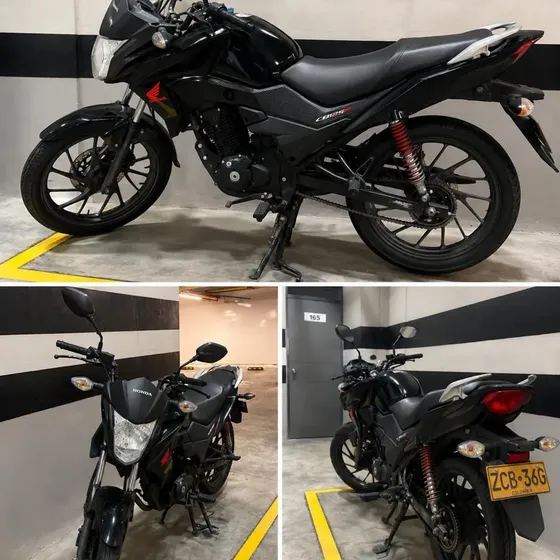 Honda Cb125f Modelo 2025, Color Negro Rojo.