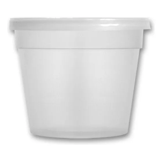 Tina Plástica 4oz - 130cc Con Tapa