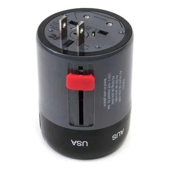 Adaptador Enchufe Clavija Universal Europeo Americano Viaje