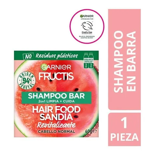 Shampoo En Barra Garnier Hair Food Sandía Fructis