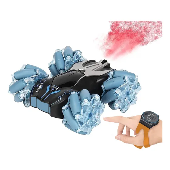 Carro Loco Control Remoto 360 Grados Gira Luces Llanta Grand