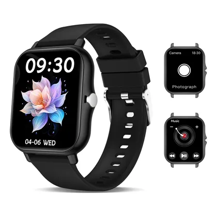 Smartwatch Llamadas Bluetooth Música Deportivo Negro