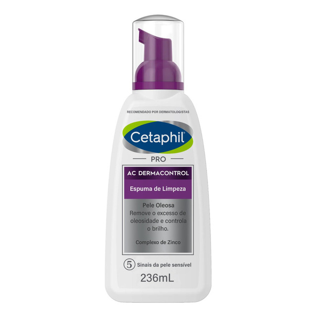 Espuma De Limpeza Facial Pele Oleosa Cetaphil Pro Ac 236ml Espuma De Limpeza Facial Pele Oleosa Cetaphil Pro Ac 236ml