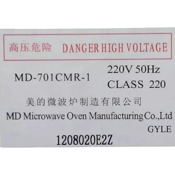 Repuesto Transformador De Alta Microondasmd-701cmr-1 Nuevo
