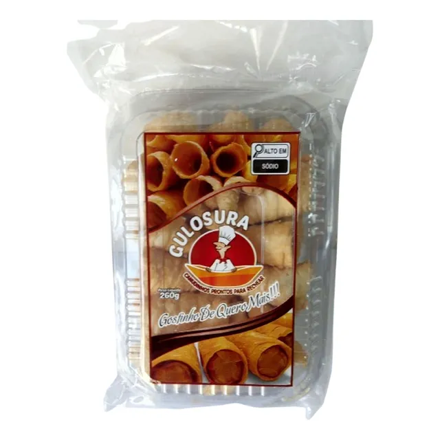 Canudinhos Crocantes Prontos Para Rechear Pacote 260g