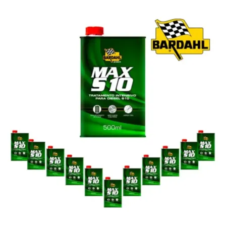 Aditivo Diesel Bardahl Max S10 500ml Kit 12 Unidades