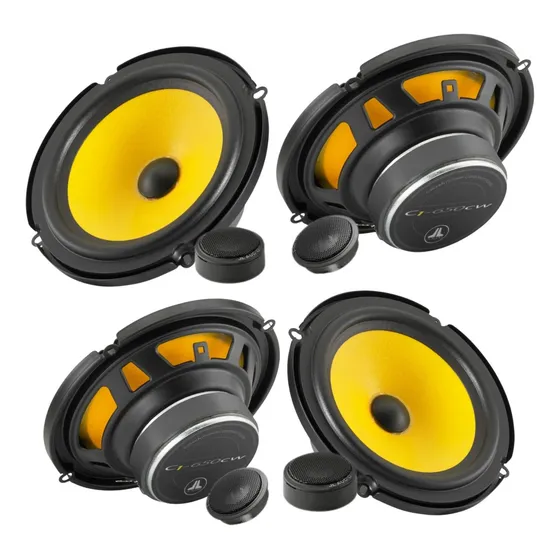 Paquete 2 Set De Medios Jl Audio C1-650 6.5 PuLG Para Auto
