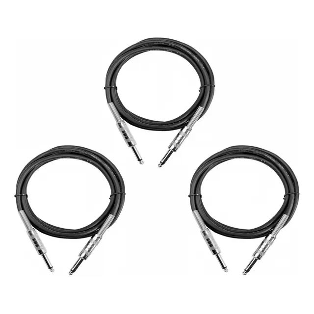 3 Cable De Audio Plug 6.35mm Markimton 2 Metros