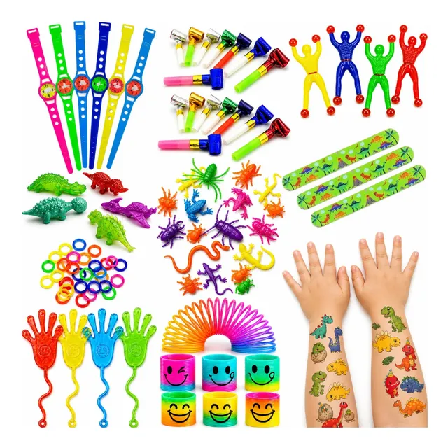 100 Juguetes Combo Dinos Voladores Mochis Piñata Souvenir
