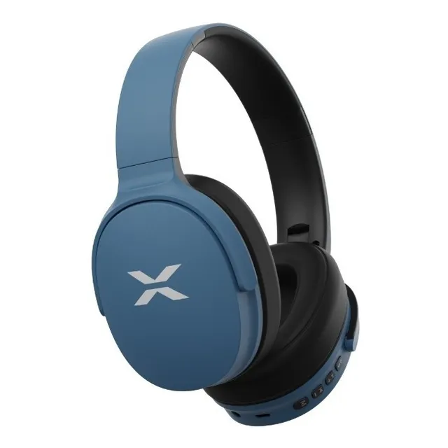 Auricular Bluetooth Xion Hasta 15 Horas De Batería Color Azul
