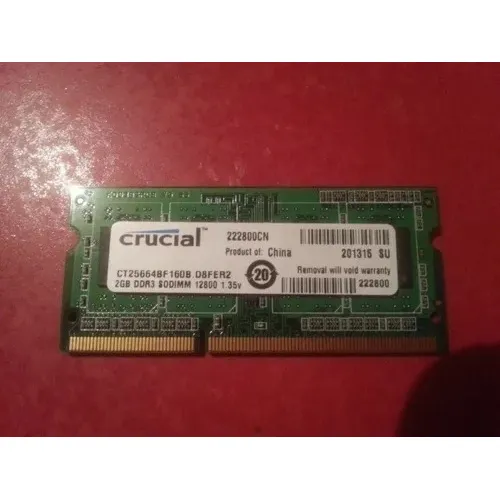 Memoria Ram Ddr3 2gb 12800 Crucial