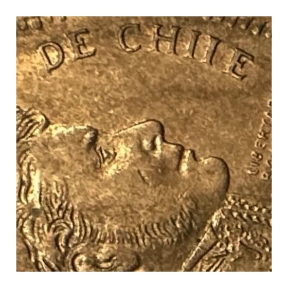 Chile - 50 Pesos - Año 2008 - Cobre - Error Chiie *