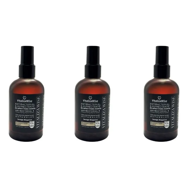 Pack X3 Spray Antibacterial Vitalizawise Savage 135 Ml
