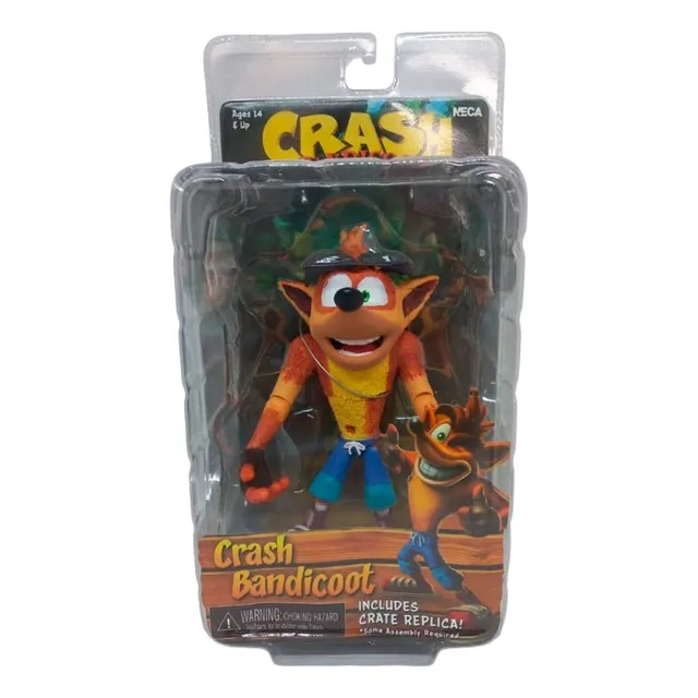 Figura Articulada Crash 15cm - Crash Bandicoot