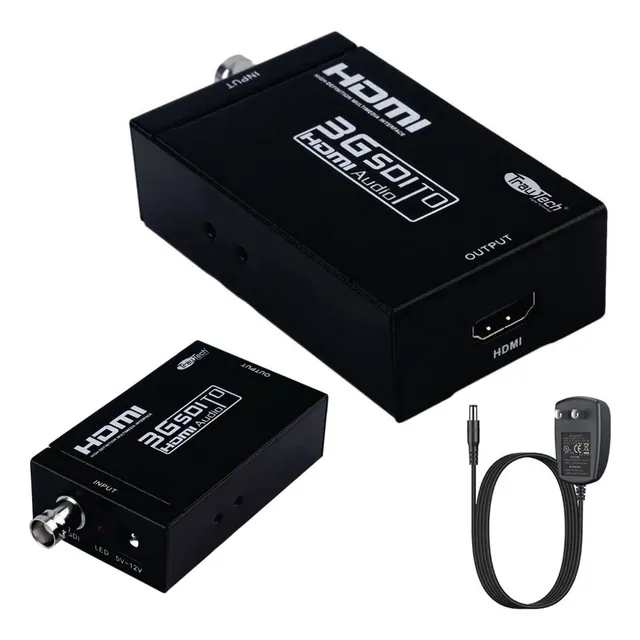 Convertidor Sdi A Hdmi Camaras A Tv Metalico 1080p Trautech
