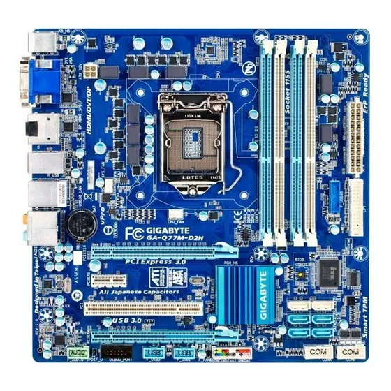 Mother Gigabyte Q77m D2h Sokalo 1155 Ddr3 Hdmi Usb3.0 Sata3