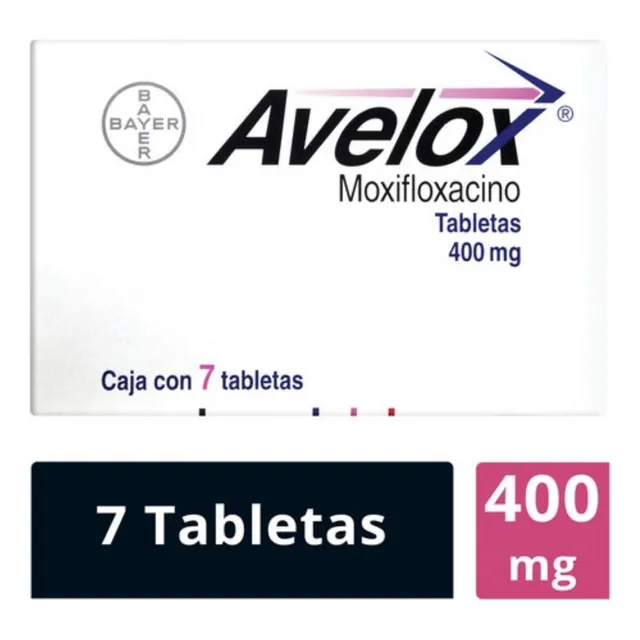 Avelox 400 Mg 7 Tabletas | Moxifloxacino | Antibiótico