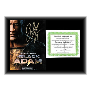Dwayne Johnson The Rock Black Adam Autógrafo En Foto 5x7 Dwayne Johnson The Rock Black Adam Autógrafo En Foto 5x7