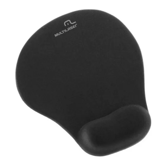 Mouse Pad Multilaser AC021 de Borracha Com Apoio Gel