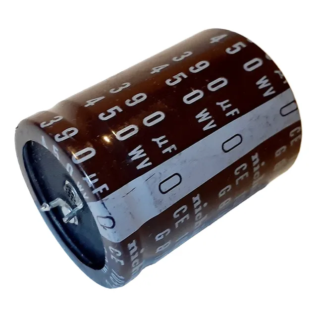 Capacitor Condensador 390mf 450vdc  Hq  Nichicon Audio