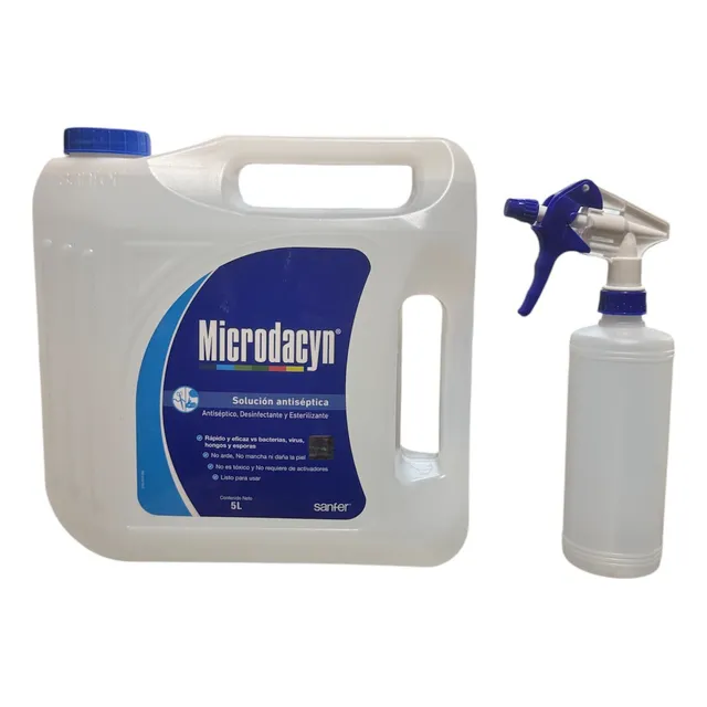 Microdacyn 5l Antiséptico Pie Diabetico Heridas + Atomizador