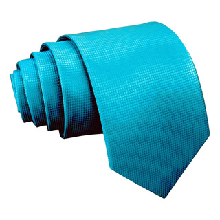 Corbata Azul Turquesa 8 Cm Regular Fit Micro Cuadros Corbata Azul Turquesa 8 Cm Regular Fit Micro Cuadros
