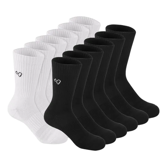 Calcetines Hombre Calcetas Deportivas Blancas/negras 12pares